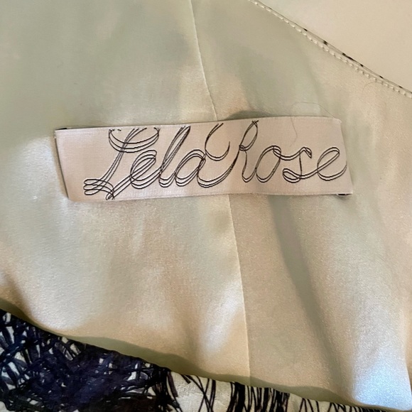 BNWT Lela Rose Silk Asymmetrical One Shoulder Cocktail Dress Size 14 - Picture 9 of 15